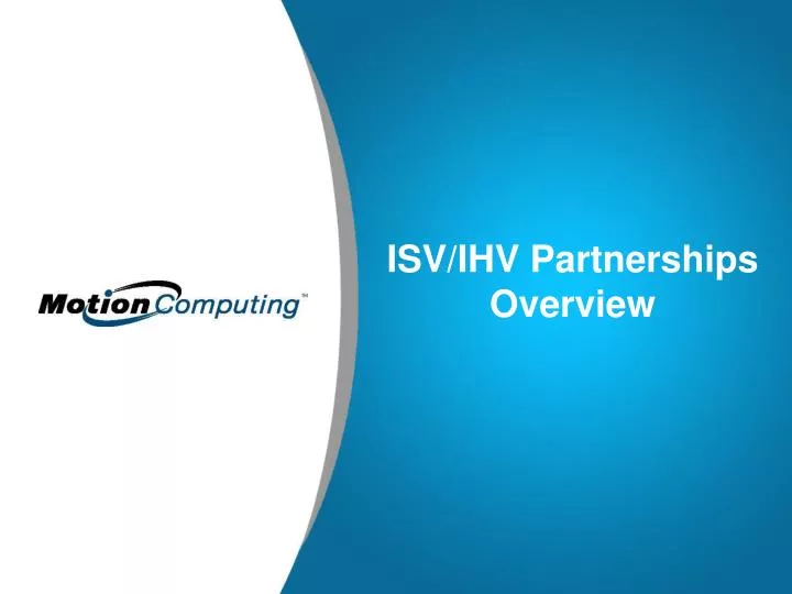 isv ihv partnerships overview
