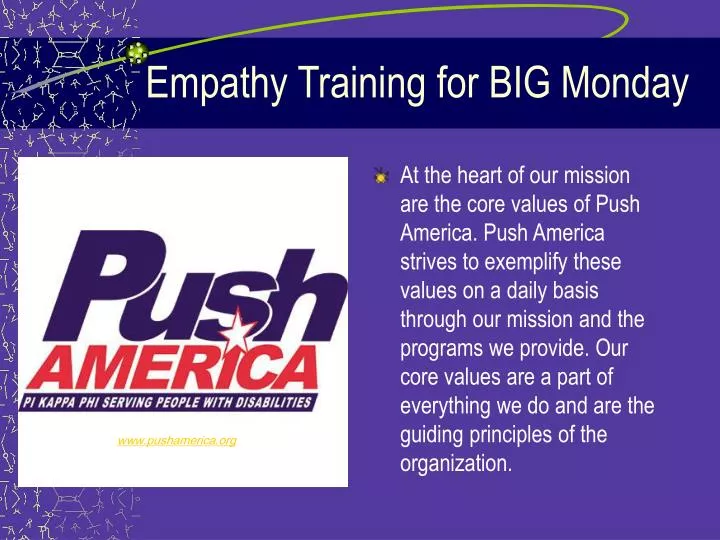 empathy training for big monday
