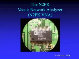 The N2PK Vector Network Analyzer (N2PK VNA)