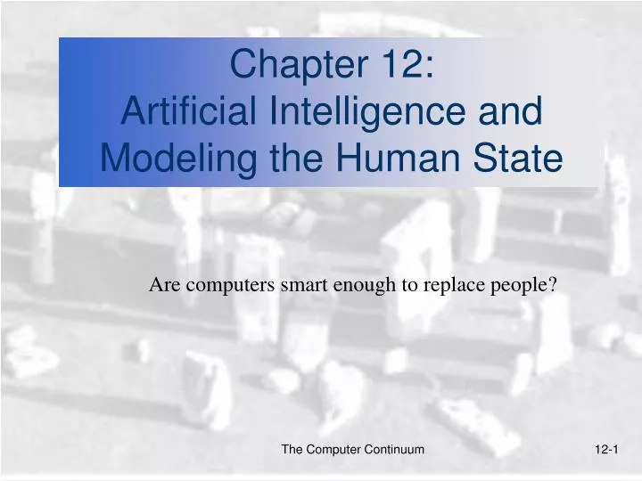chapter 12 artificial intelligence and modeling the human state