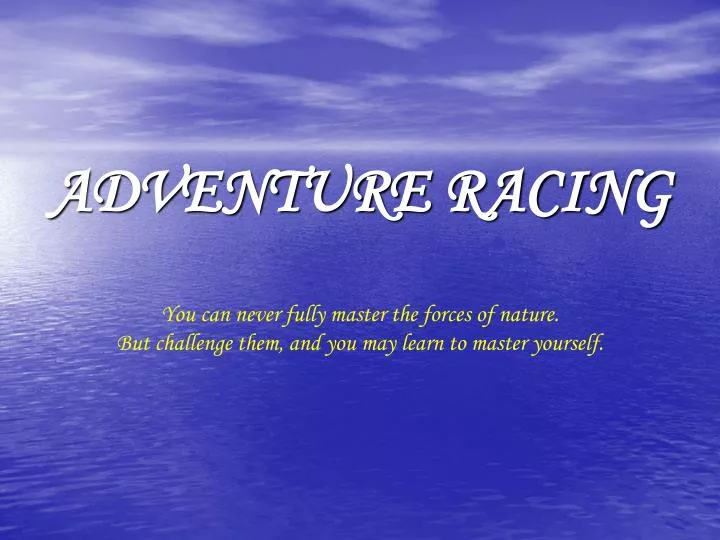 adventure racing