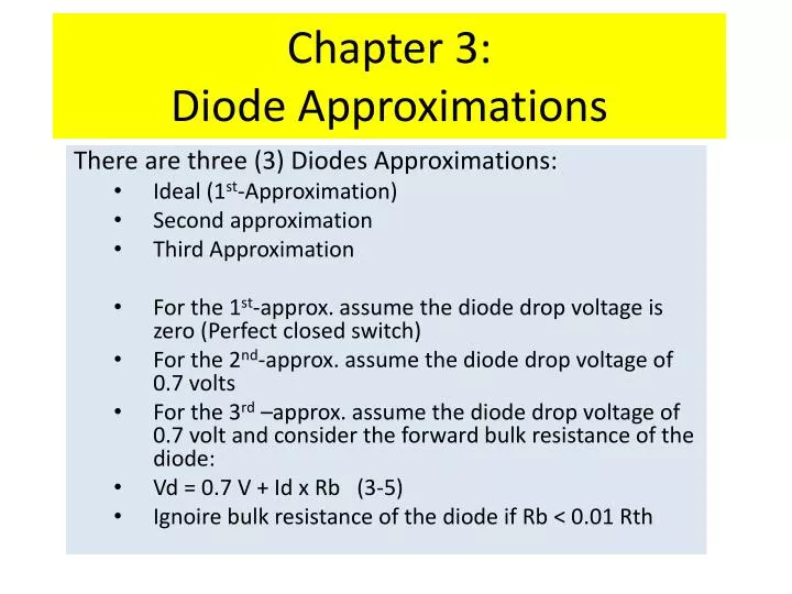 chapter 3 diode approximations