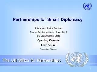 Partnerships for Smart Diplomacy