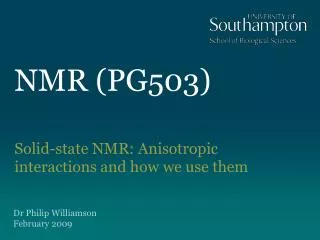 NMR (PG503)