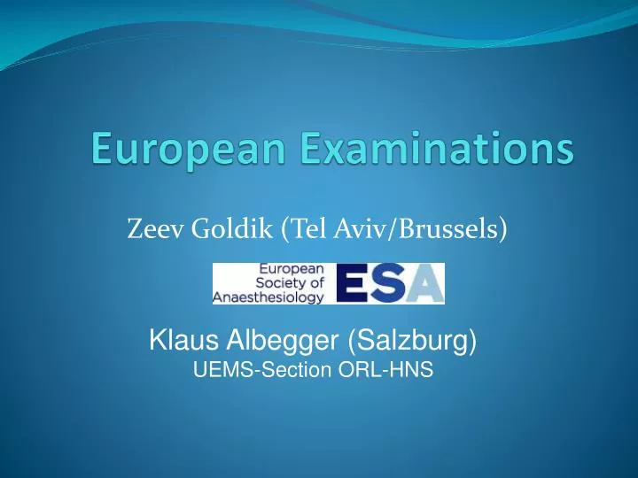 european examinations