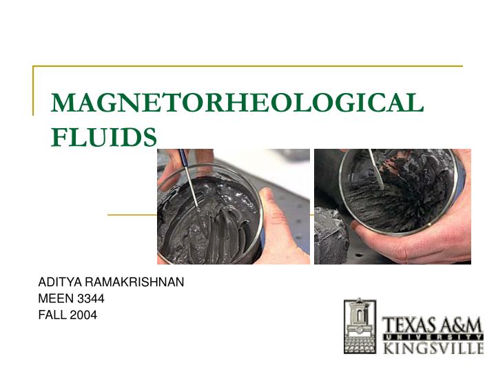 magnetorheological fluids