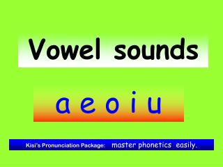 Vowel sounds