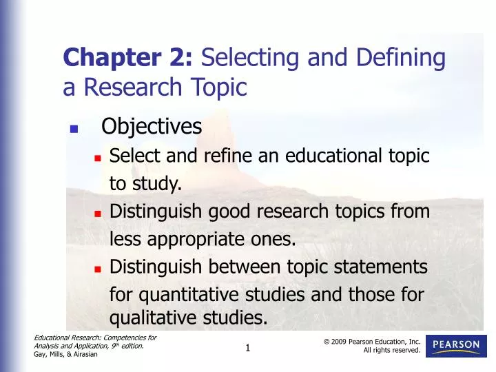 chapter 2 selecting and defining a research topic