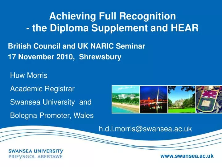 achieving full recognition the diploma supplement and hear
