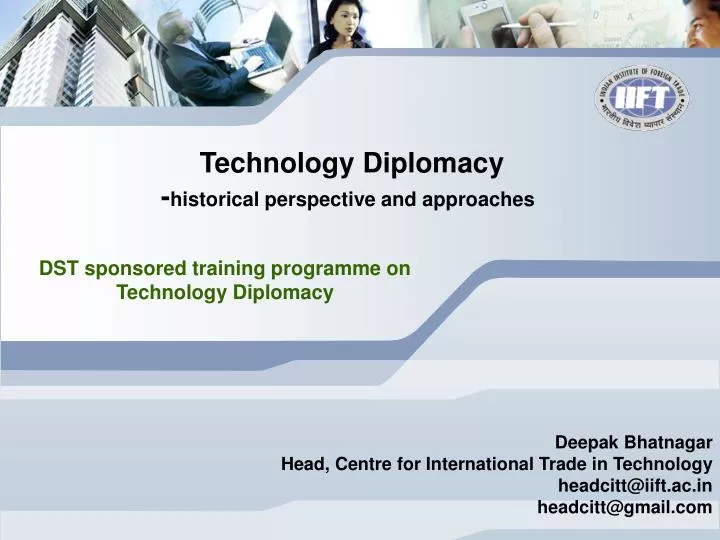 technology diplomacy historical perspective and approaches