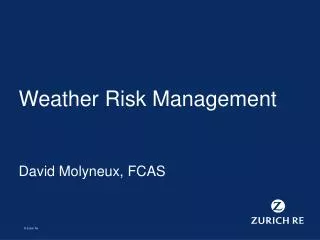 Weather Risk Management