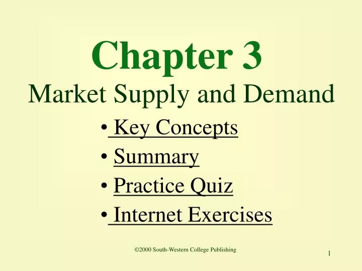 chapter 3 market supply and demand