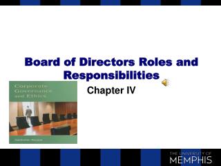 Board of Directors Roles and Responsibilities