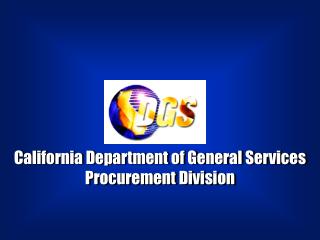 California Department of General Services Procurement Division