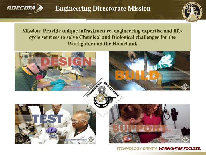 engineering directorate mission