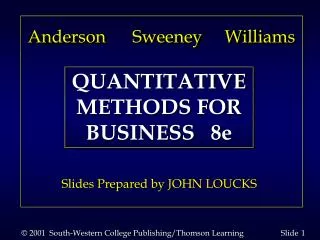 © 2001 South-Western College Publishing/Thomson Learning