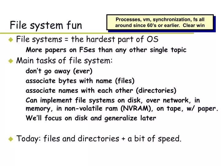file system fun