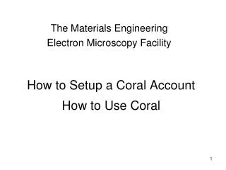 How to Setup a Coral Account How to Use Coral