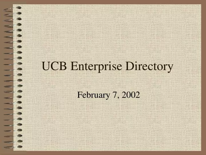 ucb enterprise directory