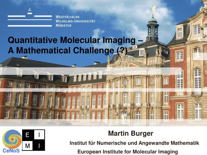 quantitative molecular imaging a mathematical challenge