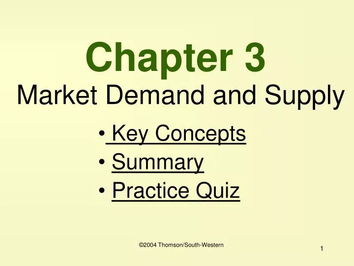 chapter 3 market demand and supply