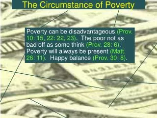 The Circumstance of Poverty