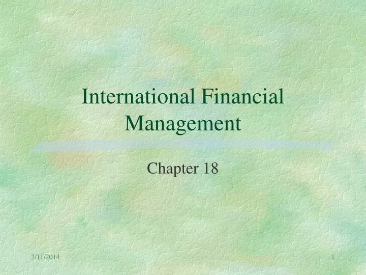 international financial management