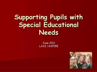 Supporting Pupils with Special Educational Needs