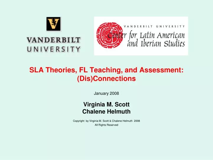 sla theories fl teaching and assessment dis connections