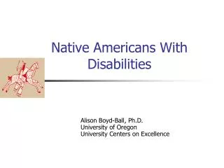 Native Americans With Disabilities
