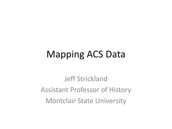 mapping acs data