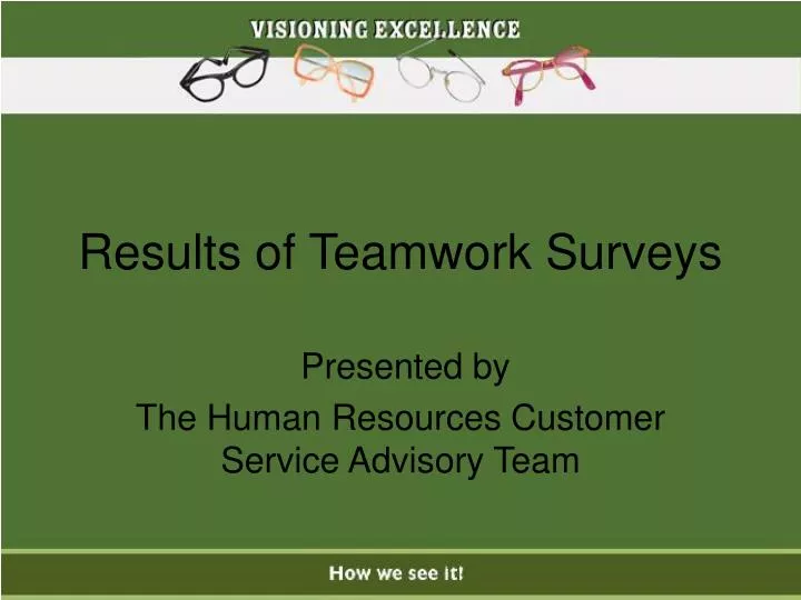 results of teamwork surveys