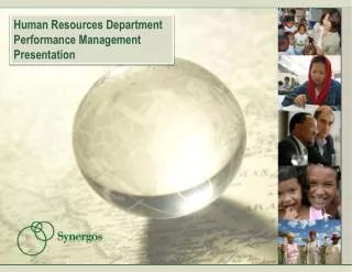 Human Resources Department Performance Management Presentation