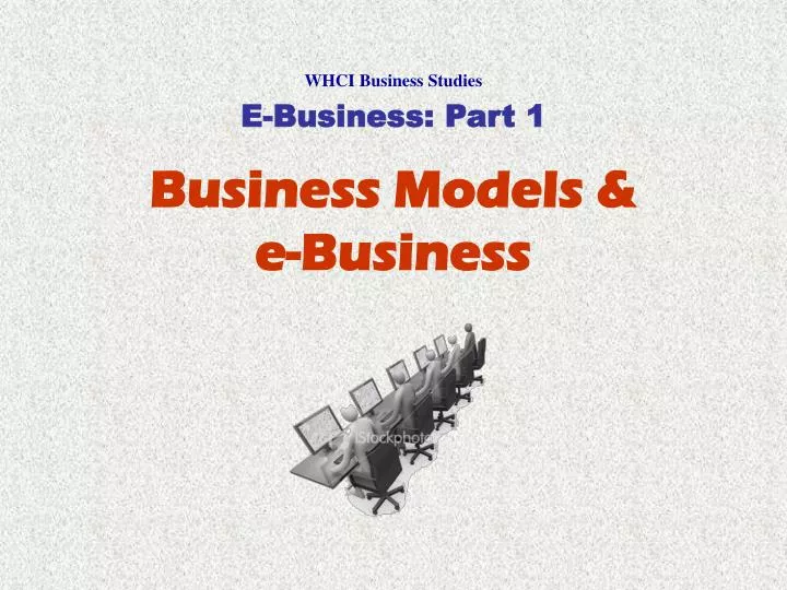 business models e business