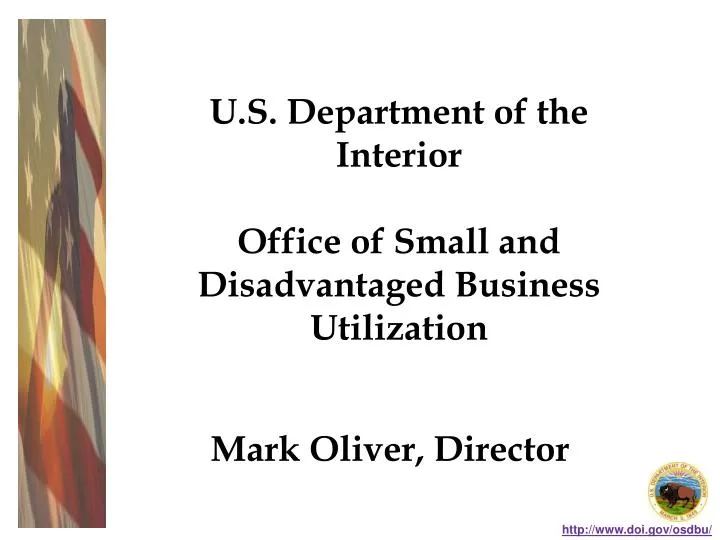 u s department of the interior office of small and disadvantaged business utilization