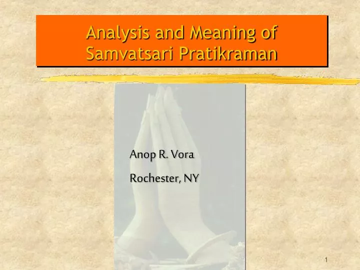 analysis and meaning of samvatsari pratikraman