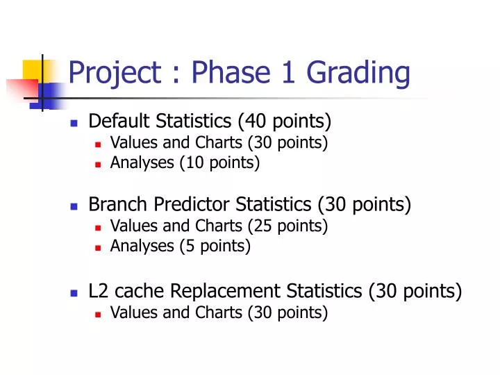 project phase 1 grading