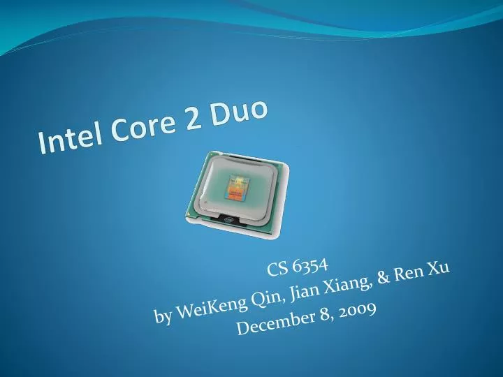 intel core 2 duo