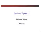 Parts of Speech