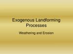 Exogenous Landforming Processes - slide 1