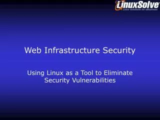 Web Infrastructure Security
