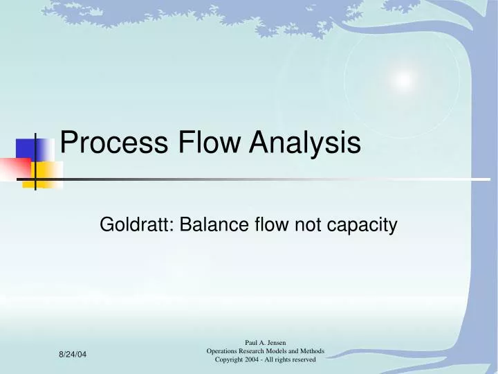 process flow analysis