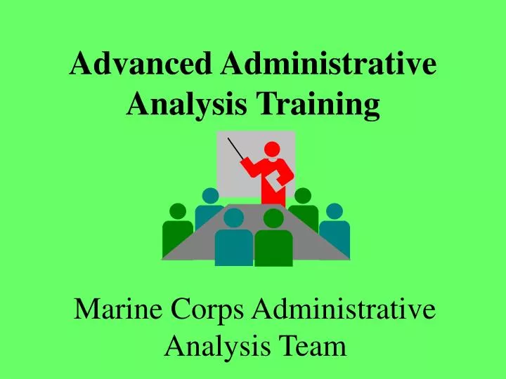 advanced administrative analysis training