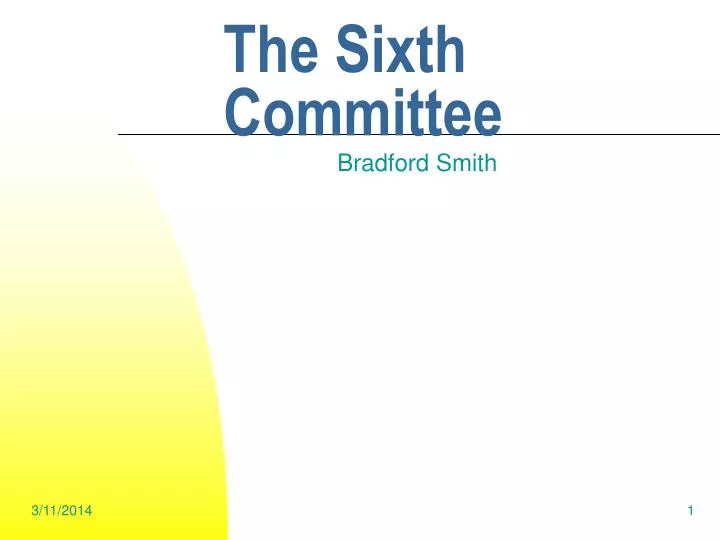 the sixth committee