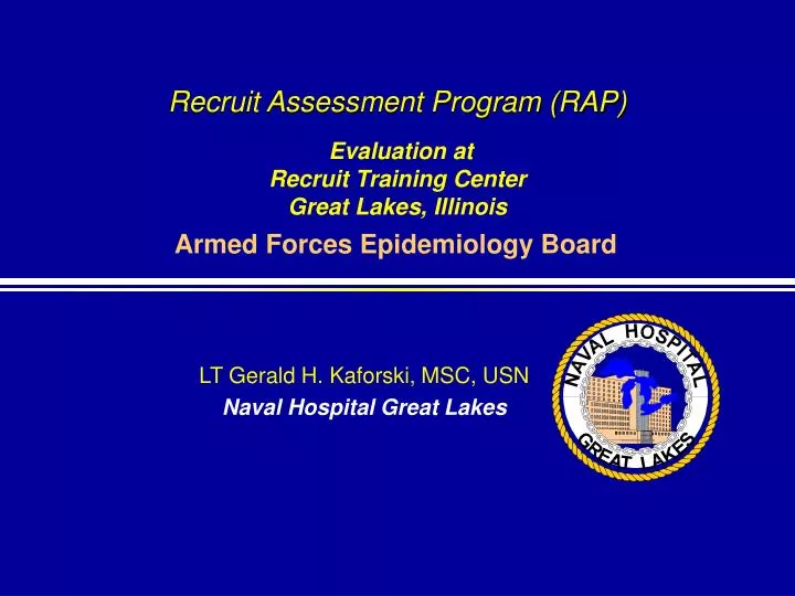 recruit assessment program rap evaluation at recruit training center great lakes illinois
