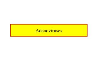 Adenoviruses