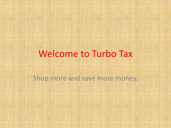 PPT Turbo tax coupon codes PowerPoint Presentation, free download
