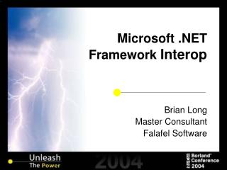 Microsoft .NET Framework Interop