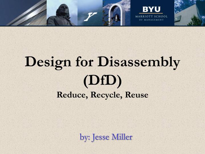 design for disassembly dfd reduce recycle reuse