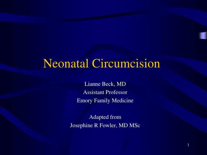 neonatal circumcision